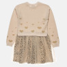 Dress knitted knitted with a combination of tulle (6-14 years)