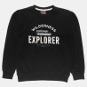 Long sleeve top Moovers cotton fleece blend with embossed letters (6-16 years)