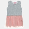 Dress knitted knitted with a combination of tulle (12 months-5 years)