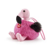 Plush toy Trudi Charms flamingo