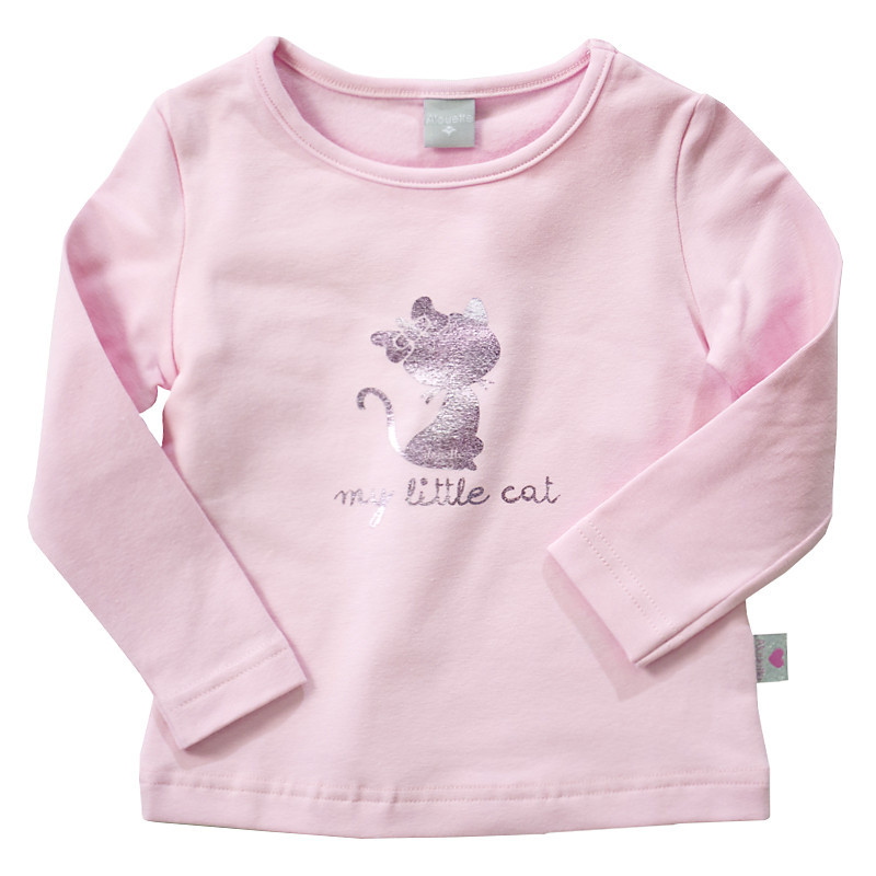 Long sleeve top with shiny print (3-18 months)