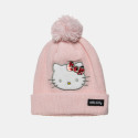 Beanie Hello Kitty with thick knitting and sequins one size (2-4 years)