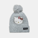 Beanie Hello Kitty with thick knitting and sequins one size (2-4 years)