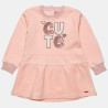 Dress cotton fleece blend with sequin embroidery (12 months-5 years)