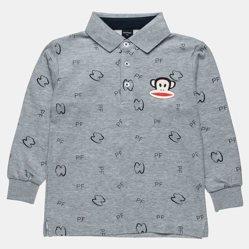 Long sleeve pique top Paul Frank with embroidery (6-16 years)