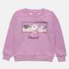 Long sleeve top cotton fleece blend with double sequins (12 months-5 years)