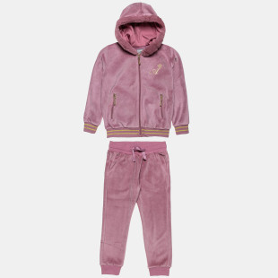 Tracksuit velour with embroidery (6-16 years)