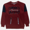 Long sleeve top cotton fleece blend Moovers with knitted patch (6-16 years)