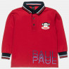 Long sleeve polo pique top Paul Frank with embroidery (6-16 years)