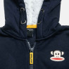 Zip hoodie cotton fleece blend Paul Frank with embroidery (12 months-5 years)