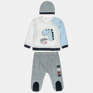 Set top with embroidery design and pants (3-12 months)