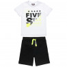 Set Five Star blouse with lettering and pants (6-16 years)