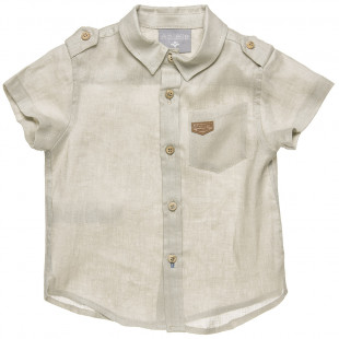 Shirt linen with pocket (18 months-5 years)