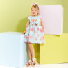 Dress with floral pattern (12 months-5 years)