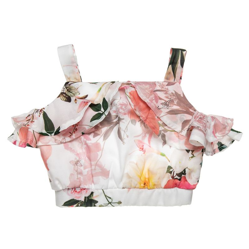 Blouse short floral (6-14 years)