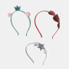 Headband with glitter - 3pcs set