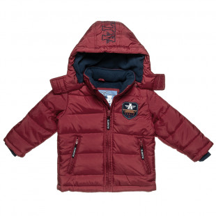 Jacket with detachable hood and patch print (12 months-5 years)