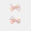 Hair clip bows with sequins