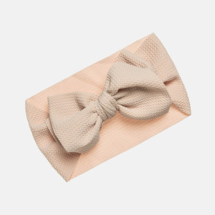 Headband with waffle texture and a bow (1-3 years)