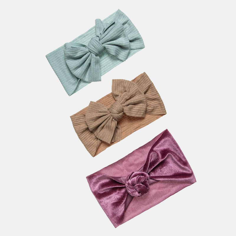 Headband with a bow - 3pcs set (1-3 years)