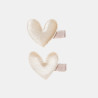 Hair clip velour hearts