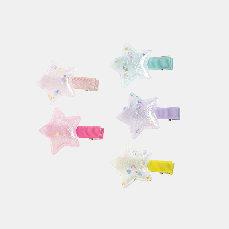 Hair clip stars - Set 5pcs