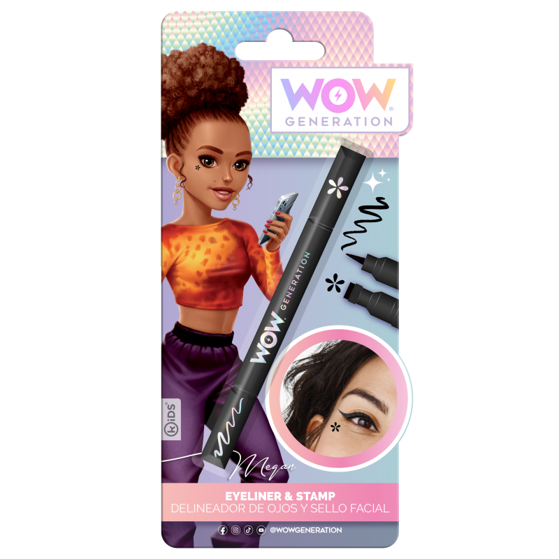 Eyeliner Wow Generation με σφραγίδα μαύρη λουλουδάκι(6+ ετών)