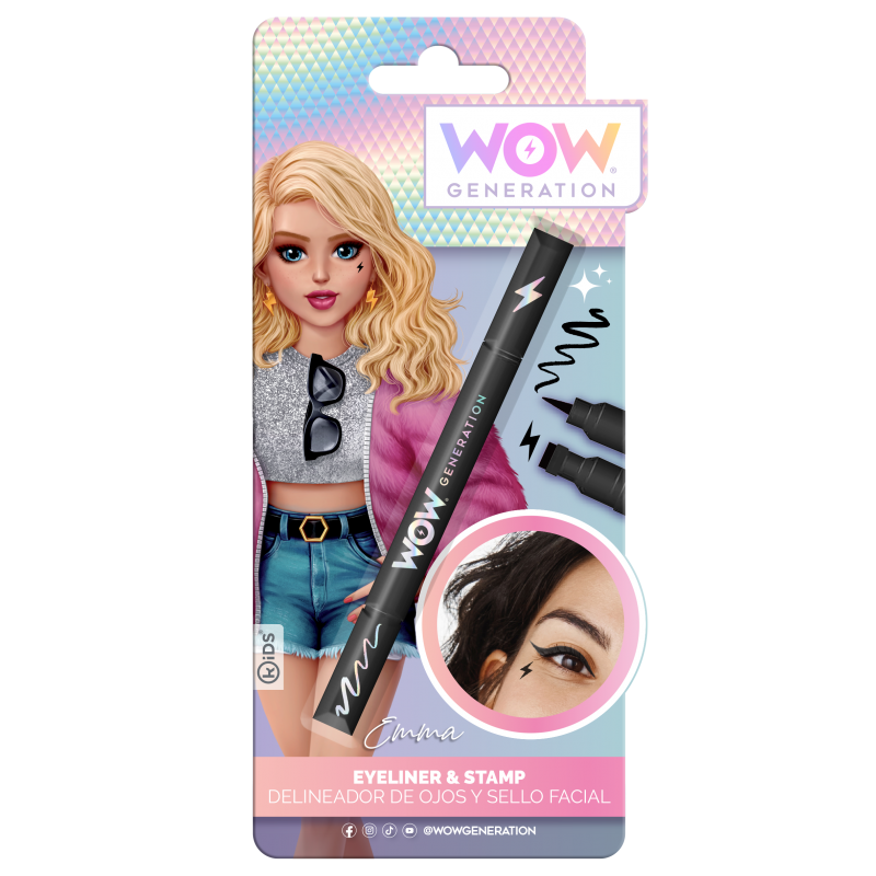 Eyeliner Wow Generation με σφραγίδα μαύρη κεραυνός (6+ ετών)