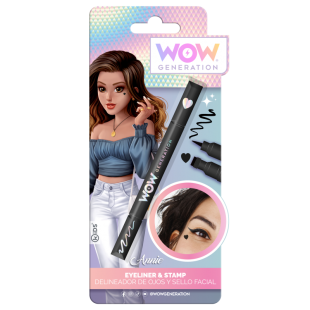 Eyeliner Wow Generation με σφραγίδα μαύρη καρδιά (6+ ετών)