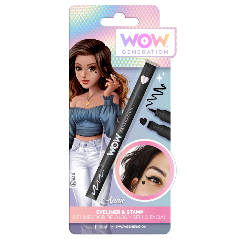 Eyeliner Wow Generation με σφραγίδα μαύρη καρδιά (6+ ετών)