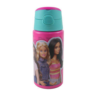 Water bottle stainless steel with straw Barbie 500ml