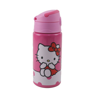   Παγούρι ανοξείδωτο με καλαμάκι Hello Kitty 500ml