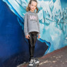 Set Moovers sweatshirt with patch and leather leggings (6-16 years)