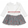 Dress with floral print and belt (2-5 years)