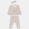 Set velour Tender Comforts with emboidery and headband (3-12 months)