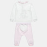 Set velour Tender Comforts with emboidery and headband (3-12 months)