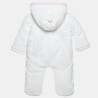 Pramsuit velour Tender Comforts with eco fur details (1-12 months)