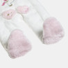 Pramsuit velour Tender Comforts with eco fur details (1-12 months)