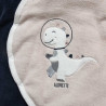 Pramsuit velour Tender Comforts with eco fur details (1-12 months)