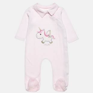 Babygrow Tender Comforts velour with embroidery (1-12 months)