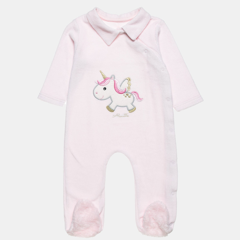 Babygrow Tender Comforts velour with embroidery (1-12 months)