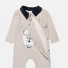 Babygrow velour with embroidery (1-12 months)