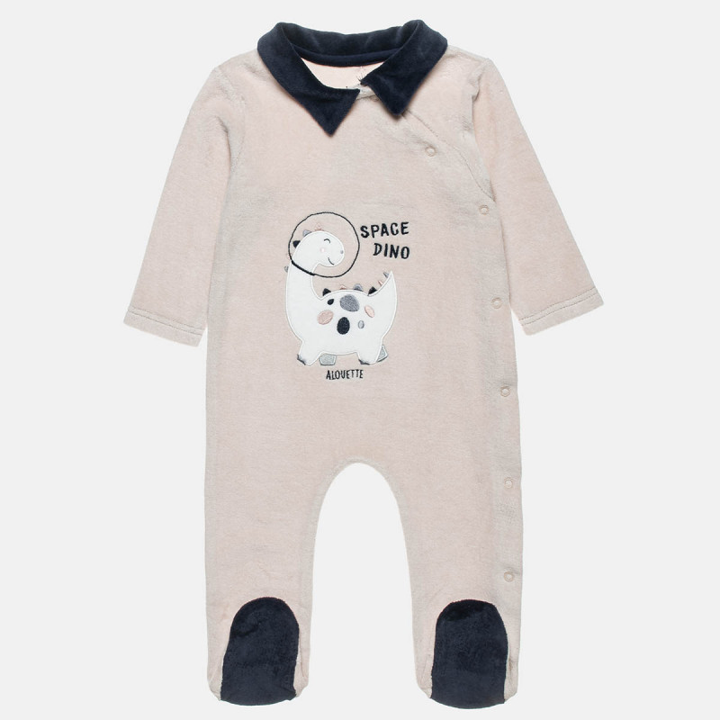 Babygrow velour with embroidery (1-12 months)