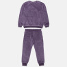 Tracksuit velour with embossed flowers and embroidery (6-16 years)