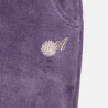 Tracksuit velour with embossed flowers and embroidery (6-16 years)