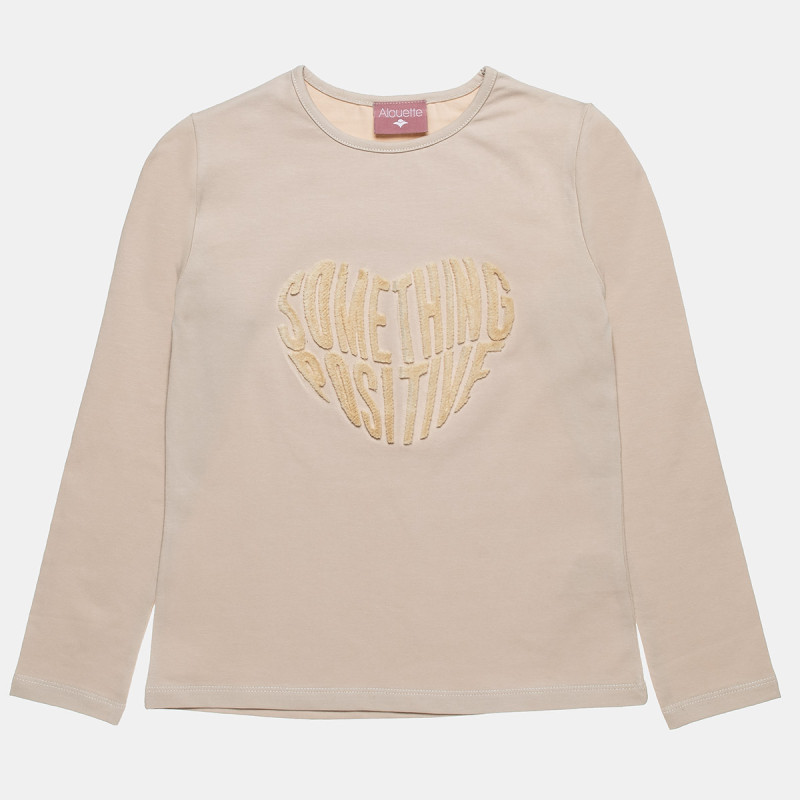 Long sleeve top with embossed design (6-16 years)