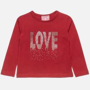 Long sleeve top with gold print (12 months-5 years)