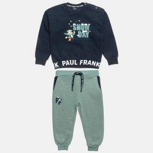 Set cotton fleece blend Paul Frank with embossed print (12 months-5 years)