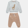 Set cotton fleece blend Tender Comforts with embroidery (3-18 months)