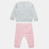 Set cotton fleece blend Tender Comforts with glitter details (3-18 months)